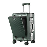 Aluminum Frame Carry-On with USB & Cup Holder