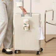Aluminum Frame Carry-On with USB & Cup Holder