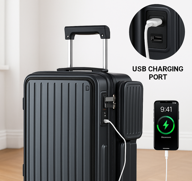 Smart Carry-On with USB & TSA Lock