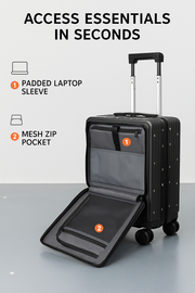 Business Travel Suitcase with USB Charging