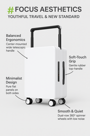 Front-Opening Cabin Suitcase with USB