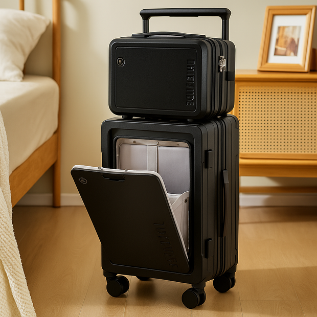 Totevibe Front-Opening Spinner Suitcase