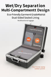 18″ Front-Opening USB Spinner Luggage