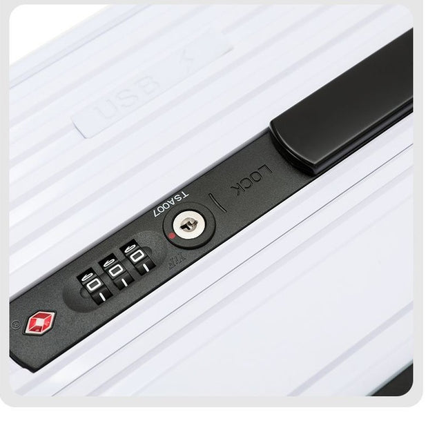 Front-Opening Cabin Suitcase with USB