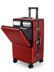 Aluminum Business Carry-On with USB & Dual Front Access