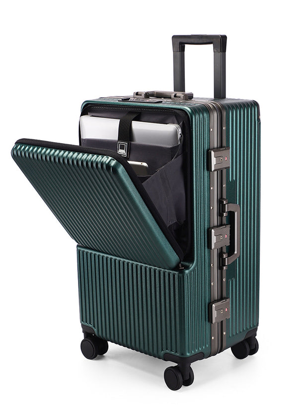 Aluminum Business Carry-On with USB & Dual Front Access