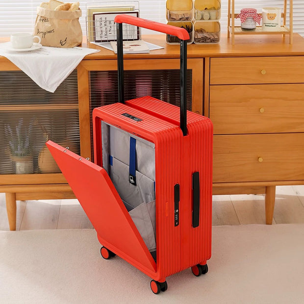 Front-Opening Cabin Suitcase with USB