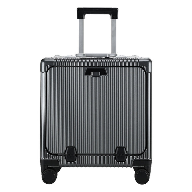 18″ Front-Opening USB Spinner Luggage
