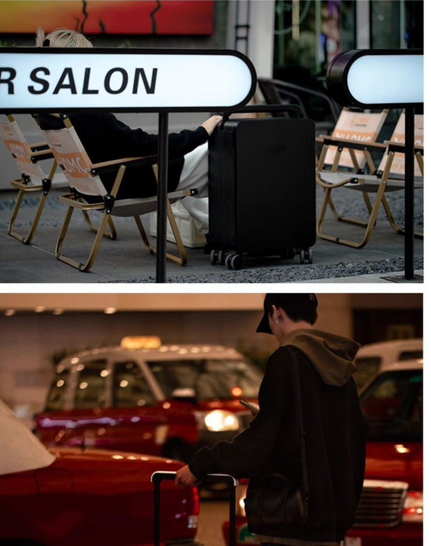 Front-Opening Cabin Suitcase with USB