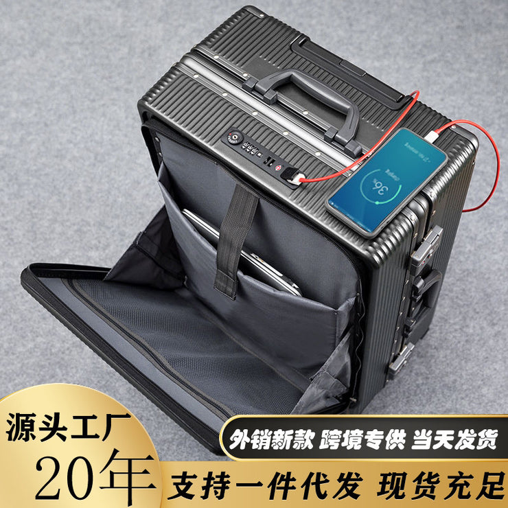 Customisable Suitcase Logo Based on Design - 20/24/26 Inch Cabin Case for Business Company Annual Meeting Gifts