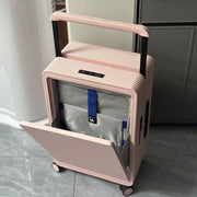 Front-Opening Cabin Suitcase with USB