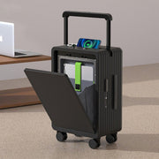 Front-Opening Cabin Suitcase with USB