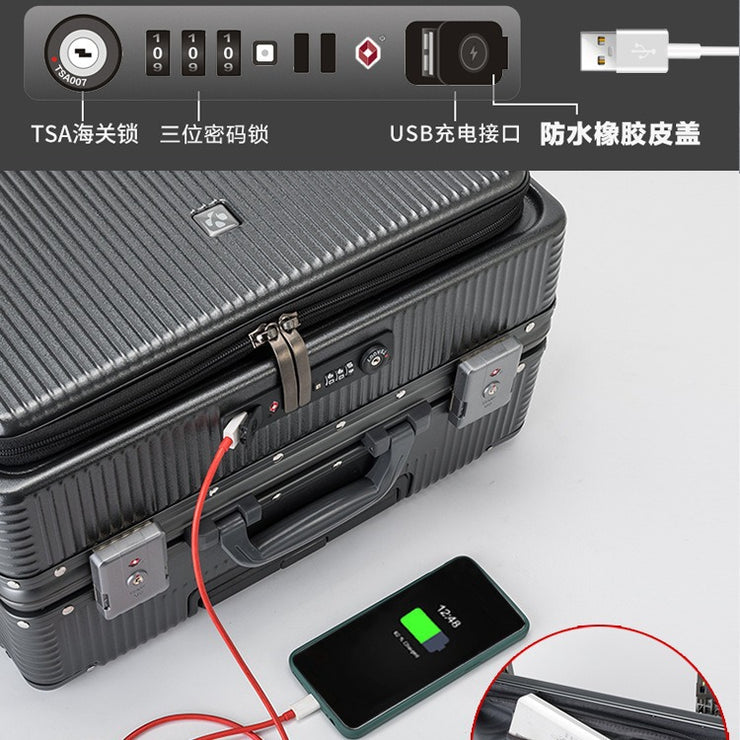 Customisable Suitcase Logo Based on Design - 20/24/26 Inch Cabin Case for Business Company Annual Meeting Gifts