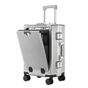 Aluminum Frame Carry-On with USB & Cup Holder